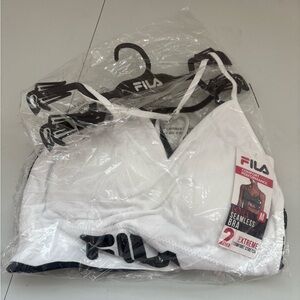 Fila White Seamless Sports Bra